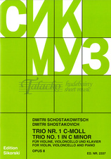Trio No. 1 for violin, violoncello and piano op. 8